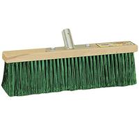 La Briantina Scopa Professionale in Legno, Spazzolone Industriale a Setole Rigide con Innesto Manico in Acciaio, 40 cm