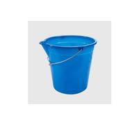 La Briantina Secchio in Plastica con Becco Versatore, Manico in Ferro Zincato, Blu, Capacità 10 Litri
