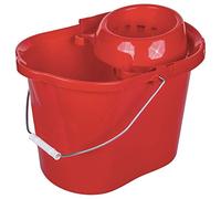 La Briantina Secchio Lavapavimenti con Strizzatore, in Plastica, Rosso, Capacità 15 Litri