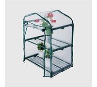La Briantina Serra a 2 Ripiani per Terrazze e Balconi, Struttura in Metallo e Telo in PVC Trasparente/Verde, 69X49 cm - h. 92 cm, SER07395A