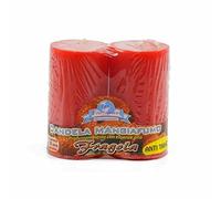 La Briantina Set 2 Candele Profumate Mangiafumo CAN00170A, Durata 15 Ore, Profumo di Fragola