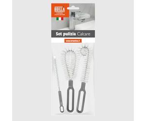 La Briantina Set 3 Scovoli Anticalcare Multiuso per Bagno e Cucina - Spazzole per Scarichi, Sifoni e Rubinetti, Forme Diverse - Made in Italy