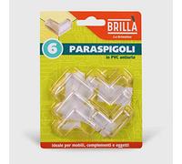 La Briantina Set di 6 Paraspigoli Trasparenti Angolari per Protezione e Sicurezza, con Nastro Biadesivo, 6 Pezzi