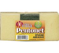 La Briantina Spugne con Fibra Abrasiva Pentonet, Resistenti e ad Alta Intensità, Confezione da 3 Pezzi