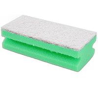La Briantina Spugne Sagomate Salvamani Mimì 10 Pezzi, Fibra Abrasiva Antigraffio Accoppiata con Spugna Sintetica, 15x7x4,5 cm, Colore Verde