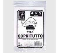 La Briantina Telo Copritutto in Polietilene LDPE 4×5 m - 5 Micron - Protezione per Pavimenti e Mobili - Uso per Pittura, Ristrutturazioni, Pulizie