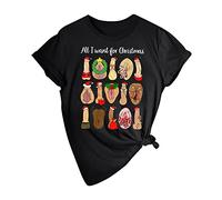 La brutta camicia di Natale delle donne degli uomini Santa Camicia Dirty Christmas divertente regalo di Natale per Natale Secret Santa Matching Tshirts Top Donna Festa, Nero , XL
