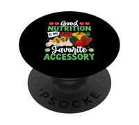 La buona alimentazione è il mio accessorio preferito PopSockets PopGrip Adesivo