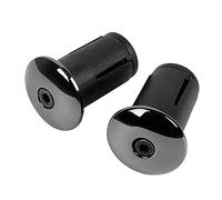 La Cabina 1 Paio Tappi Manubrio MTB in Lega di Alluminio Tappi Terminali Manubrio Bici Tappi per Manubrio MTB Mountain Bike,Bici Corsa (Nero)