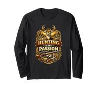 La Caccia è la mia Passione Outdoor Hunter Mindset Design Maglia a Manica