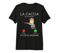 La Caccia Sta chiamando Frase Divertente Regalo Cacciatore Maglietta Premium
