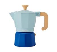 La Cafetière, Caffettiera da 3 tazze in due tonalità di azzurro, realizzata in alluminio, adatta per piani cottura a gas, elettrici e in ceramica, facile da pulire esclusivamente a mano, 150 ml