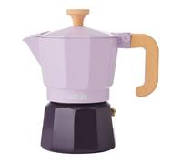 La Cafetière, Caffettiera da 3 tazze in due tonalità di viola, realizzata in alluminio, adatta per piani cottura a gas, elettrici e in ceramica, facile da pulire esclusivamente a mano, 150 ml
