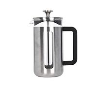 La Cafetière Caffettiera Pisa in acciaio inox spazzolato, otto tazze, argento, confezione regalo