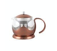 La Cafetière Izmir - Teiera in vetro con infusore, 2 tazze (rame), 660 ml
