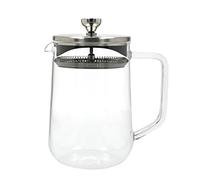 La Cafetière Loose Leaf 4-Cup//1L Teapot con coperchio, infusore per tè in vetro termoresistente con filtro in acciaio inox incorporato per infusioni di tè in foglie e caffè macinato