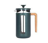 La Cafetière Caffettiera Pisa in acciaio inox, 8 tazze, colore verde, in confezione regalo