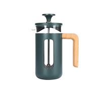 La Cafetière Caffettiera Pisa in acciaio inox, 3 tazze, verde, in confezione regalo