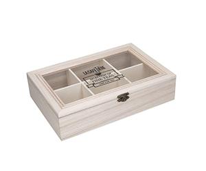 La Cafetière Scatola da tè in legno a 6 scomparti