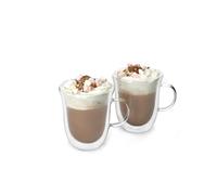 La Cafetière, Set di 2 Tazze di Vetro per Cioccolata Calda