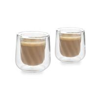 La Cafetière Set di bicchieri cortado a doppia parete 2pc Siena, tazze da caffè isolate da 135 ml per barista cortado, impilabili e leggere