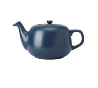 La Cafetière, Teiera classica con comodo manico e beccuccio antigoccia, da 6 tazze, adatta per tè in bustine, tradizionale, facile da pulire, lavabile in lavastoviglie, 1,5 l, blu navy