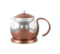 La Cafetière Teiera in vetro con infusore, 1,2 l, rame