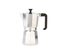 La Cafetière Venice Espresso Maker in alluminio, nove tazze, argento, confezione regalo