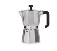 La Cafetière Venice Espresso Maker in alluminio, sei tazze, argento, confezione regalo
