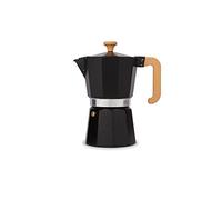 La Cafetière Venice Espresso Maker in alluminio, sei tazze, nero