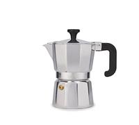 La Cafetière Venice Espresso Maker in alluminio, tre tazze, argento, confezione regalo