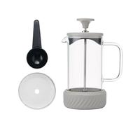 La Cafetière Zero - Caffettiera French Press da 3 tazze, colore beigecrema, resistente al calore, idea regalo per gli amanti del caffè