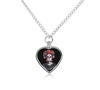 La Calavera Catrina Dia De Los Muertos Day Novità Urna Collana per Ceneri Pet Dog Cremazione Gioielli Memorial Keepsake Pendenti