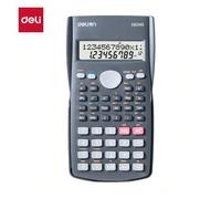 La calcolatrice D82MS è dotata di tasti resistenti e sensibili, batteria a lunga durata e a risparmio energetico, funzioni di calcolo avanzate e un ampio display a due righe. ABS