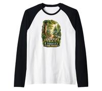La Calma è Un Sentiero Attraverso Gli Alberi Maglia con Maniche Raglan