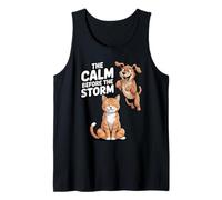 La Calma Prima della Tempesta (Gatto e Cane) Canotta