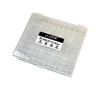 La Canilla ® - Scatola di 25 bobine trasparenti per macchine da cucire Alfa, Singer, Brother, Juki, Elna