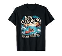 La Canoa di Mare guarisce l'anima Paddling Adventure Camping Maglietta