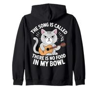 La Canzone Si Chiama Non c'è Cibo nella mia Ciotola, Gatto Divertente Felpa con Cappuccio