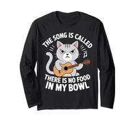 La Canzone Si Chiama Non c'è Cibo nella mia Ciotola, Gatto Divertente Maglia a Manica