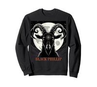 La Capra Phillip Nera Baphomet Felpa