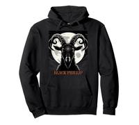 La Capra Phillip Nera Baphomet Felpa con Cappuccio