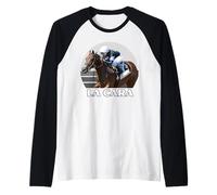 La Cara Horse Racing Del Mar Santa Anita, Purosangue Maglia con Maniche Raglan