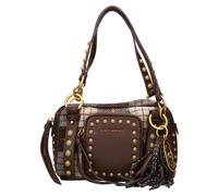 La Carrie - Borsa in lana e finta pelle - - Bags - Donna - Marrone - ONE SIZE