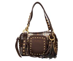 La Carrie - Borsa in lana e finta pelle - - Bags - Donna - Marrone - ONE SIZE