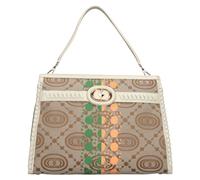 La Carrie - Borsa Monogram in Tessuto e Pelle - - Bags - Donna - Beige - ONE SIZE