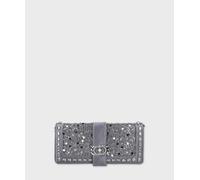 La Carrie Night edition pochette con paillettes, pewter 151M-KS-470-SAT.PEWTER