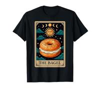 La Carta dei tarocchi del Pane Bagel Witchy Moon Maglietta