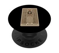 La carta dei tarocchi della dea egizia Iside del Mago PopSockets PopGrip Adesivo