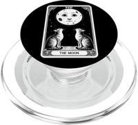 La carta dei Tarocchi della Luna XVIII Cat Meme Major Arcana Funny PopSockets PopGrip per MagSafe